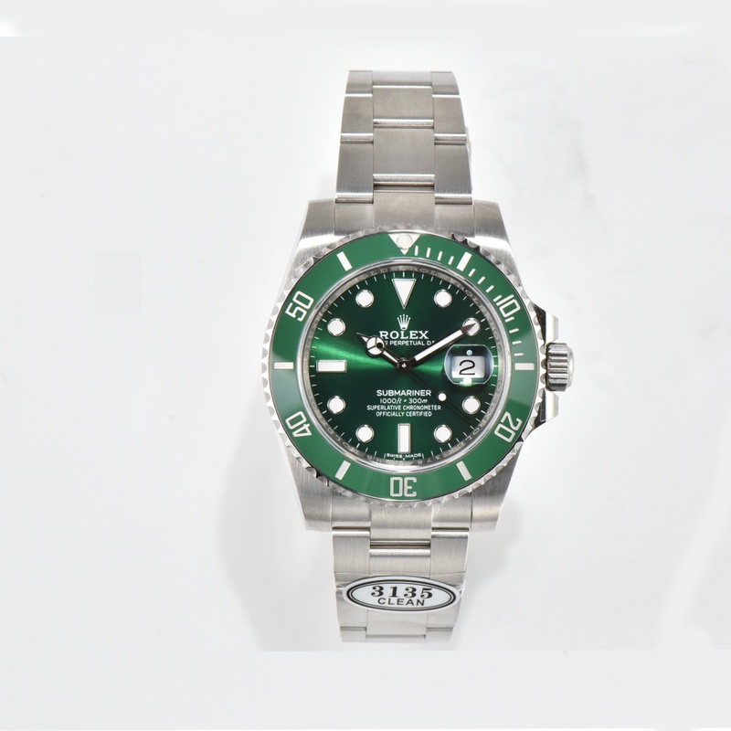 clean劳力士 40MM 3135 c厂绿水鬼 Rolex Green Water Ghost