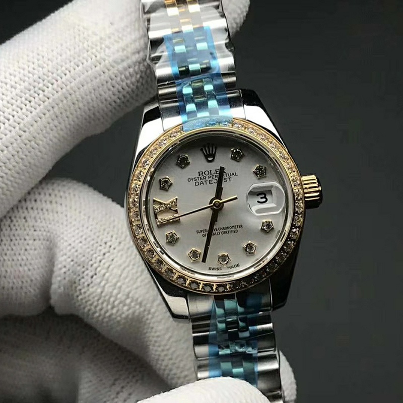 WF 劳力士 金日志机械女表 Rolex Women's Watch Log Series