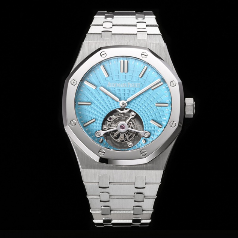 R8厂、最新发布、爱彼陀飞轮蒂芙尼（蓝色）Tourbillon Tiffany & Co. (Blue)