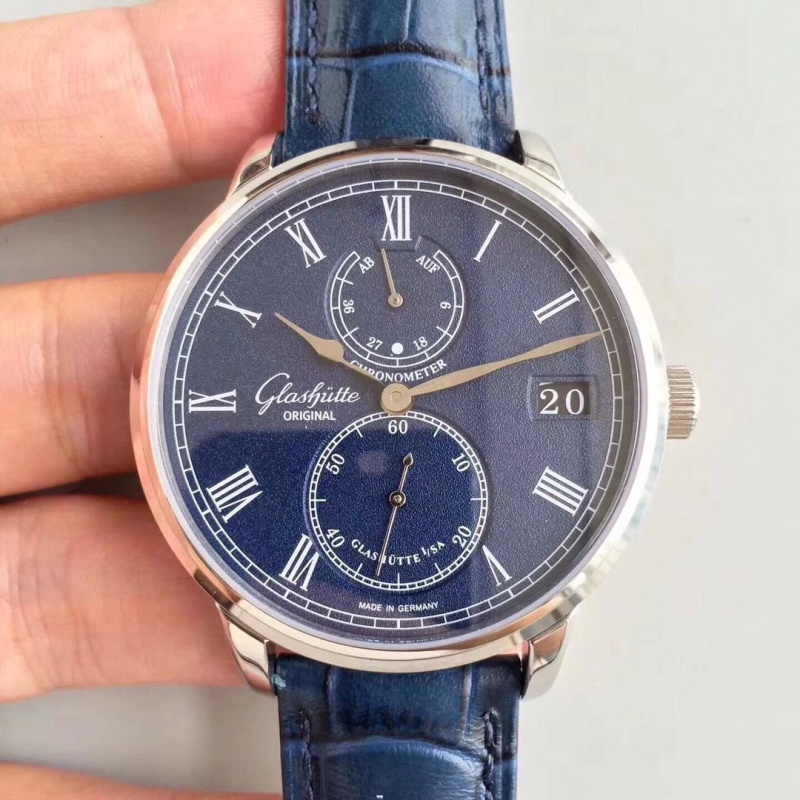 格拉苏蒂原创参议员天文台腕表1-58-01-01-04-04 Glashütte Original's original senator's observatory watch 1-58-01-01-04-04